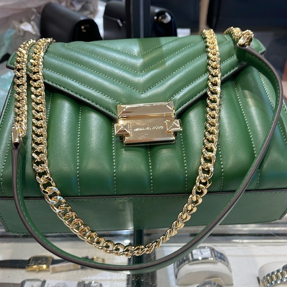 Michael Kors Whitney Medium Flap Chain Shoulder Bag
Fern Green
NWT - Picture 8 of 16